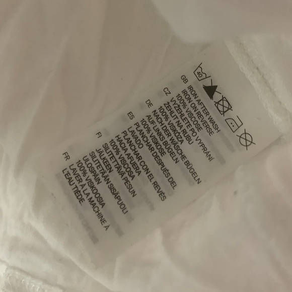 H&M Divided White Tank Top With Leopard Print Bow - Picture 5 of 5